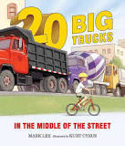 20 big trucks in the middle of the street (2000) by Mark Lee