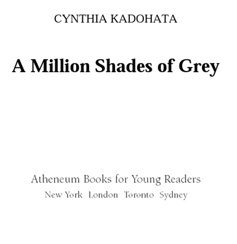 A Million Shades of Gray (2010) by Cynthia Kadohata