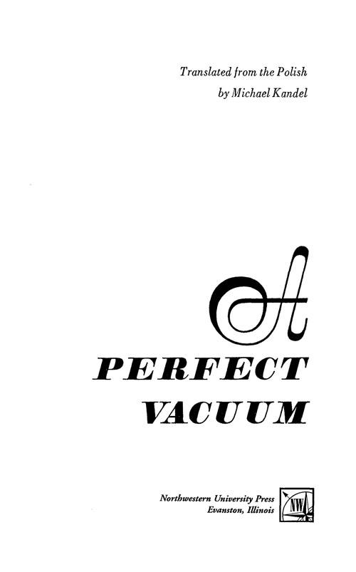 A Perfect Vacuum by Stanislaw Lem