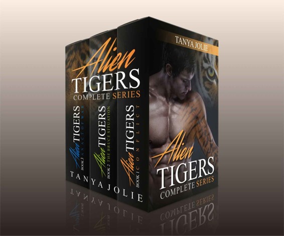 ALIEN SHIFTER ROMANCE: Alien Tigers - The Complete Series (Alien Invasion Abduction Shapeshifter Romance) (Paranormal Science Fiction Fantasy Anthologies & Short reads) by Tanya Jolie