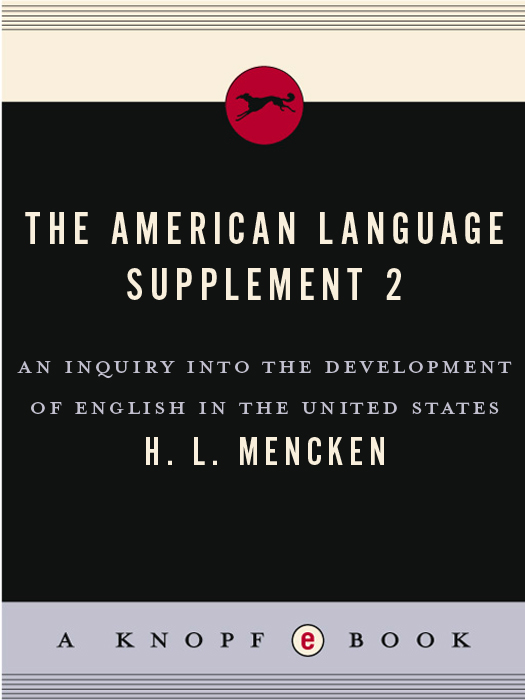 American Language Supplement 2 (2012) by H.L. Mencken