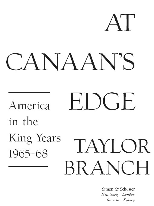 At Canaan's Edge (2006) by Taylor Branch