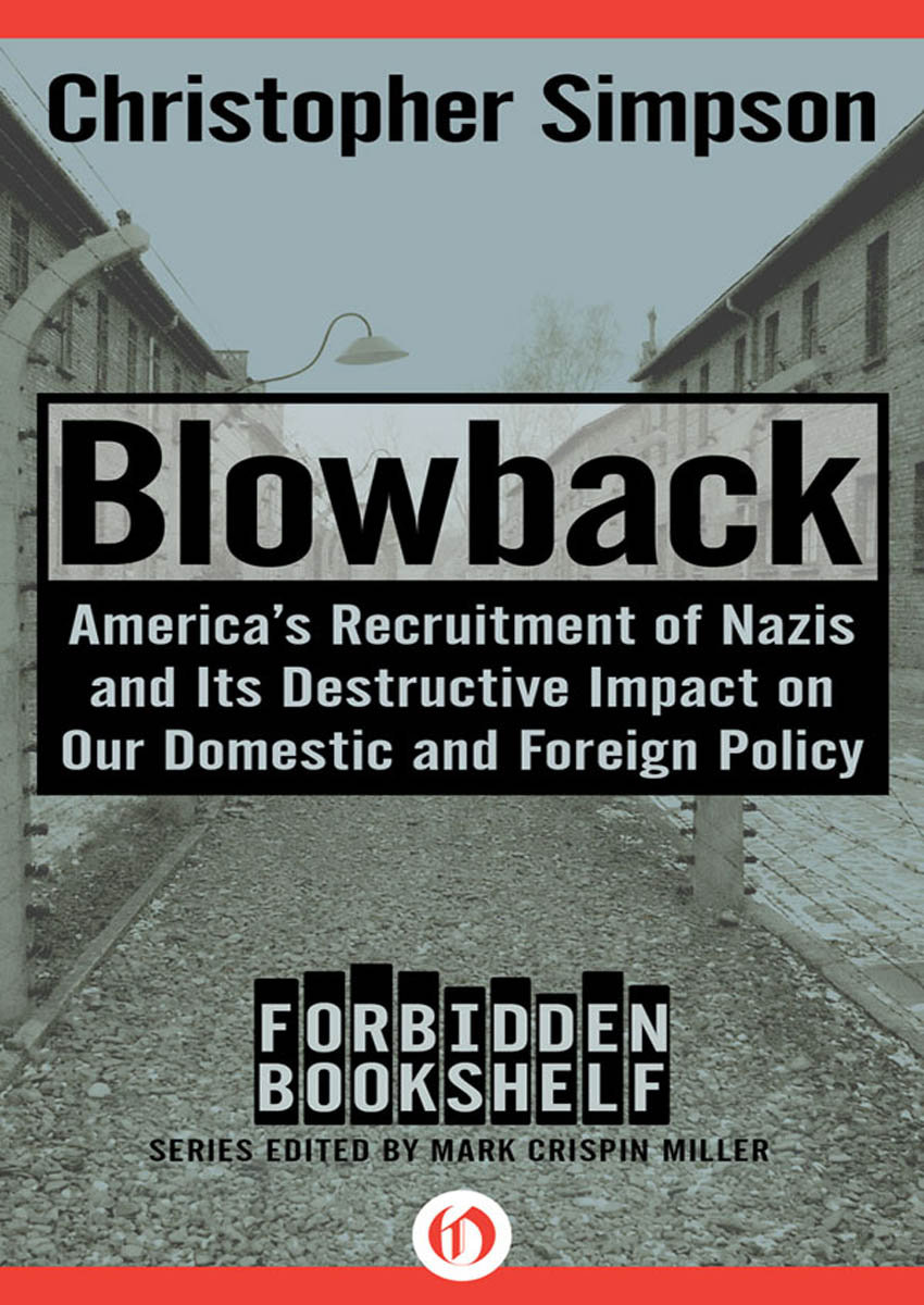 Blowback by Christopher Simpson