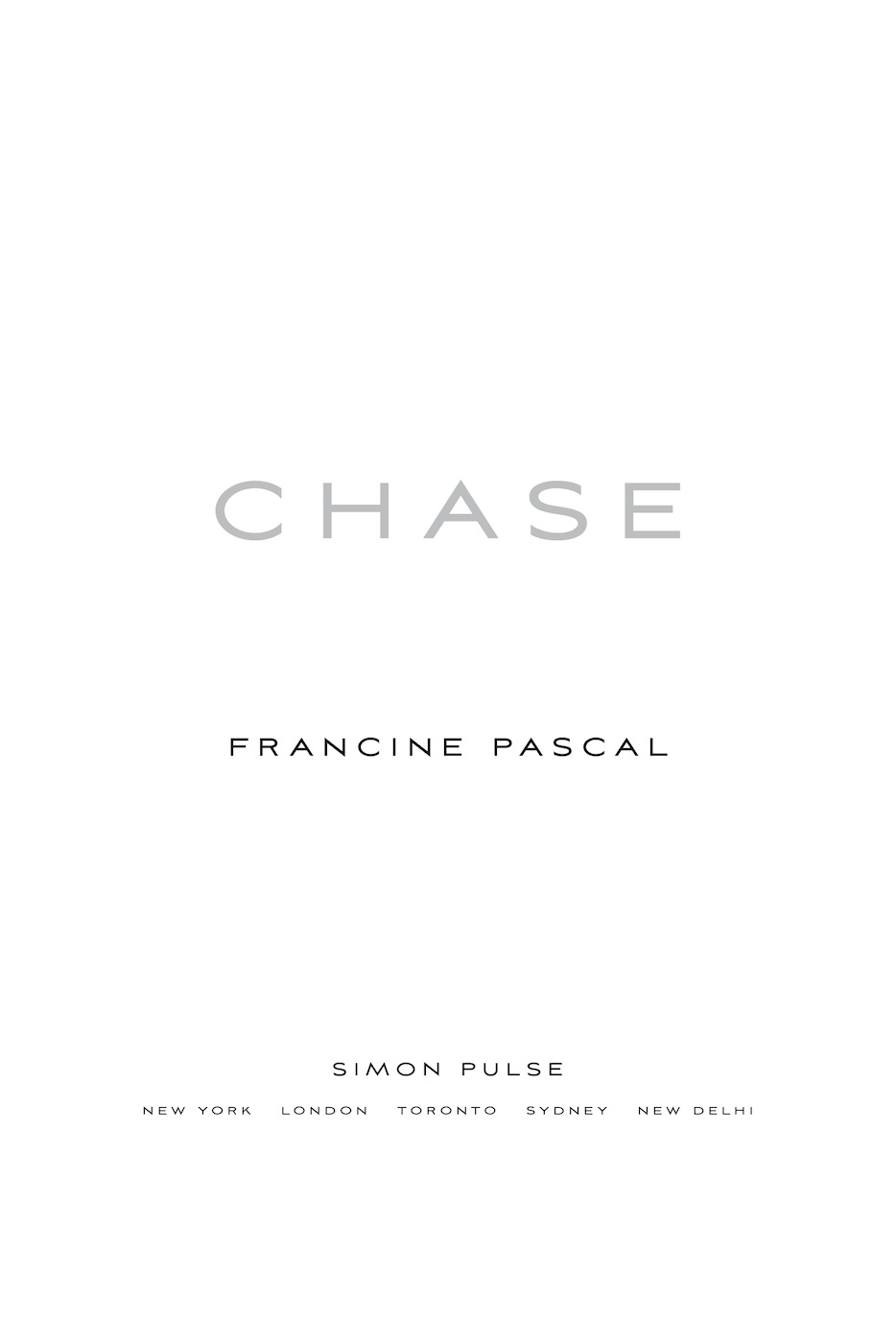 Chase by Francine Pascal