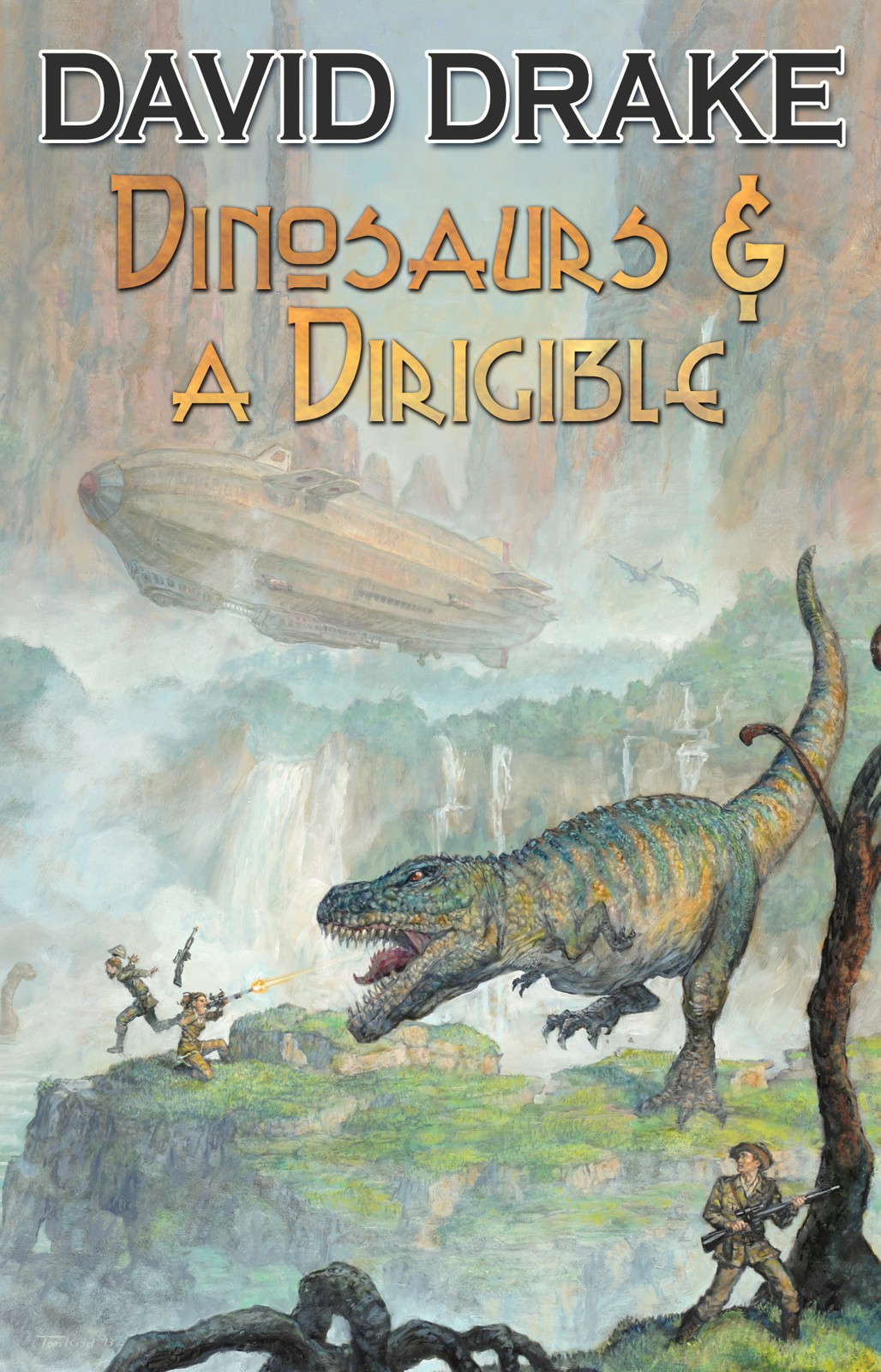 Dinosaurs & A Dirigible by David Drake