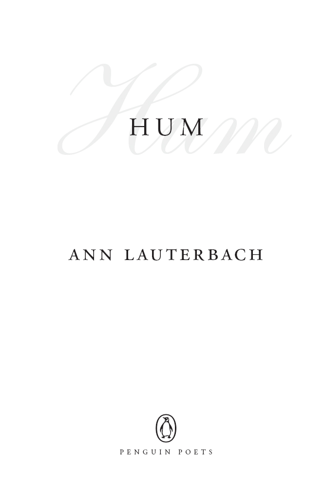 Hum by Ann Lauterbach