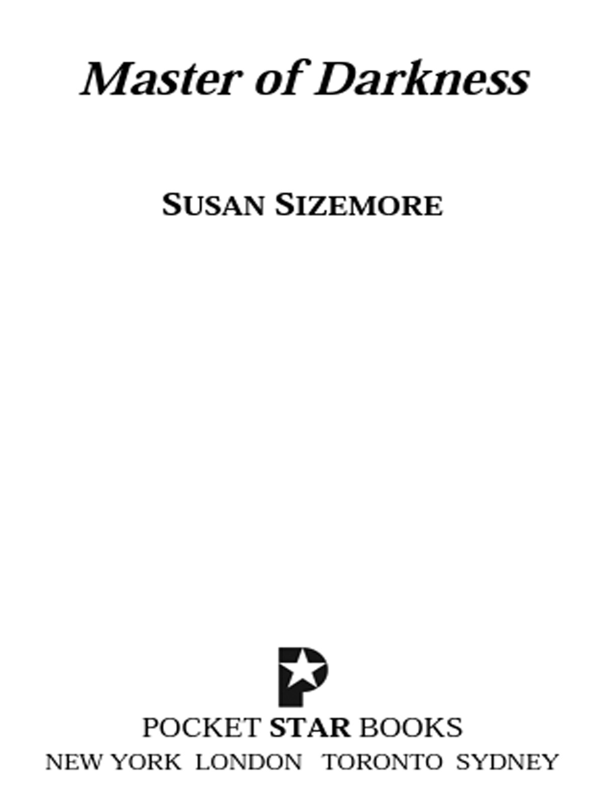 Master of Darkness (2006) by Susan Sizemore