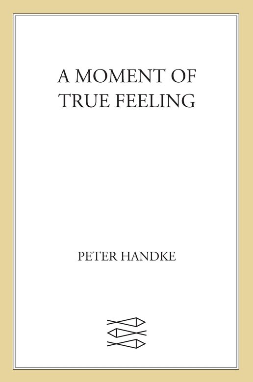 Moment of True Feeling by Peter Handke