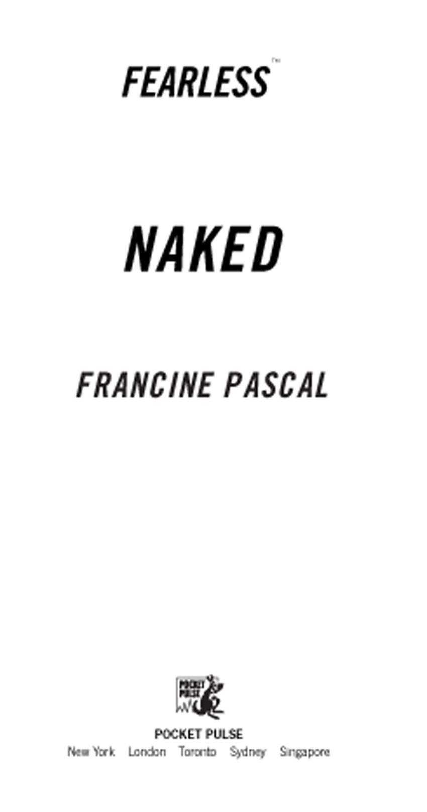 Naked (2001) by Francine Pascal