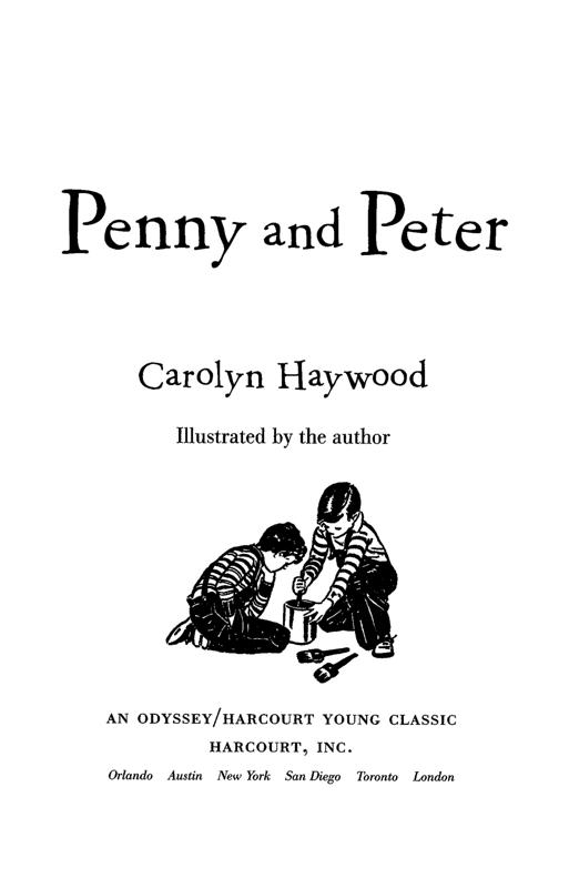 Penny and Peter by Carolyn Haywood