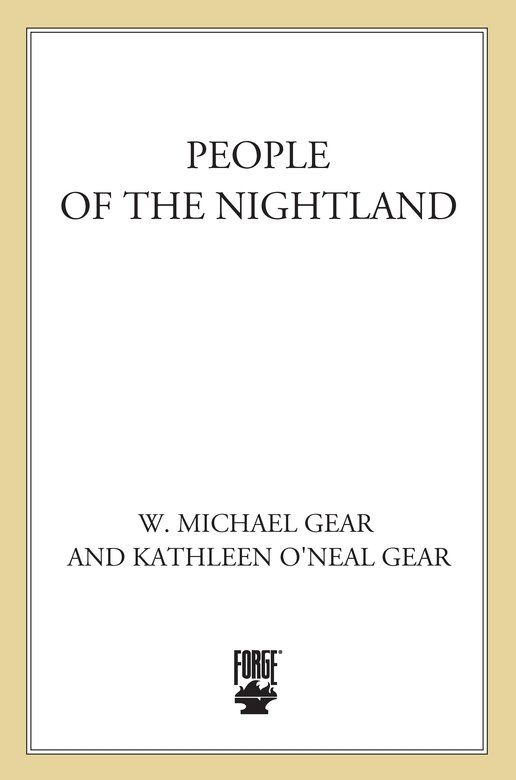 People of the Nightland (North America's Forgotten Past) by Gear, W. Michael