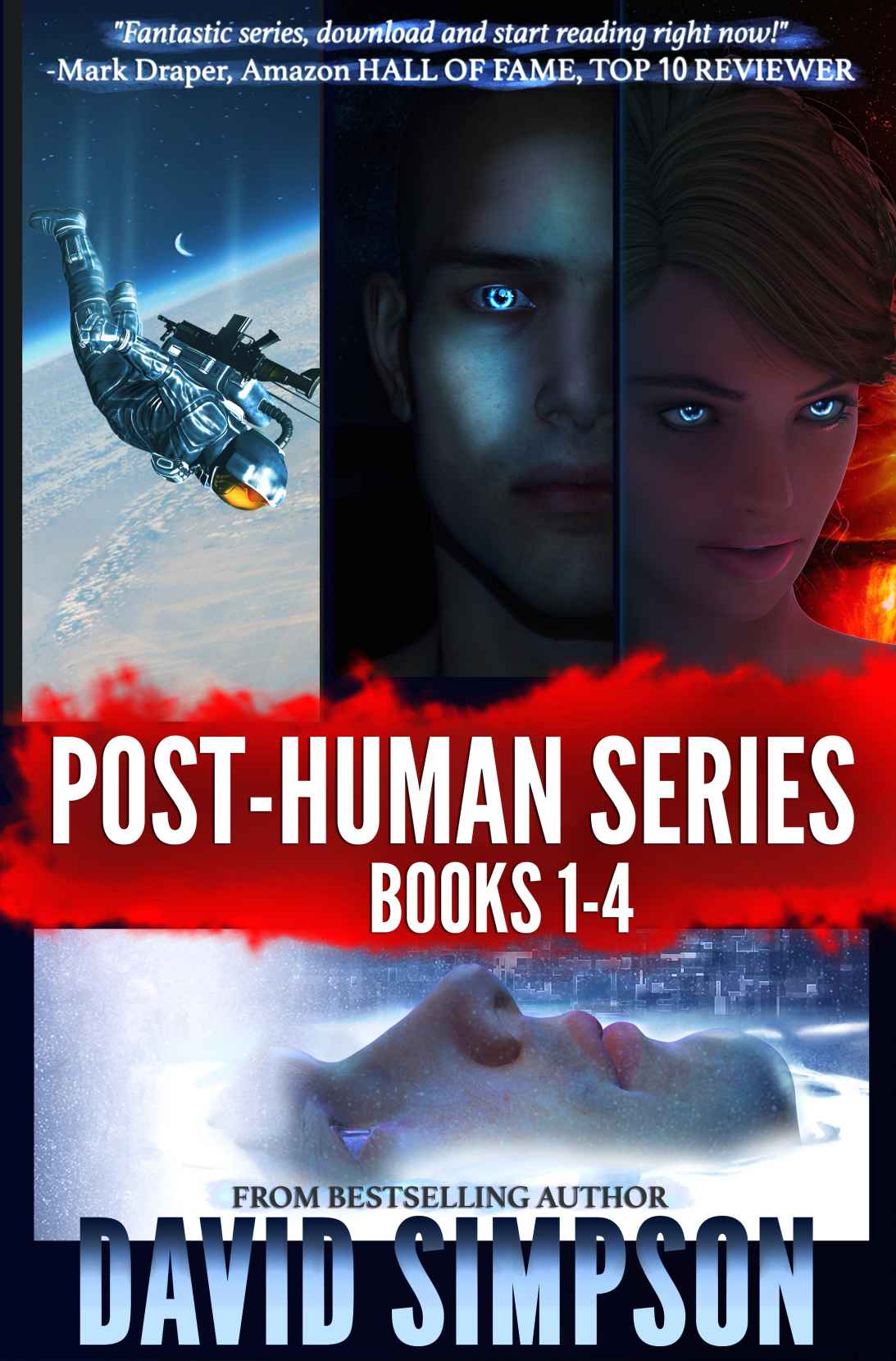 Post-Human Series Books 1-4 by Simpson, David