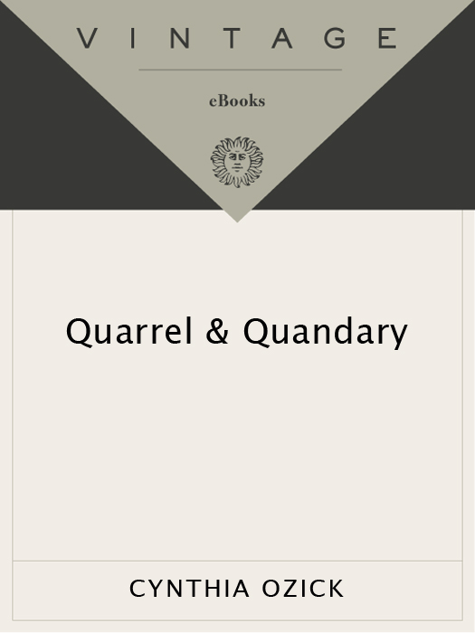 Quarrel & Quandary (2011) by Cynthia Ozick