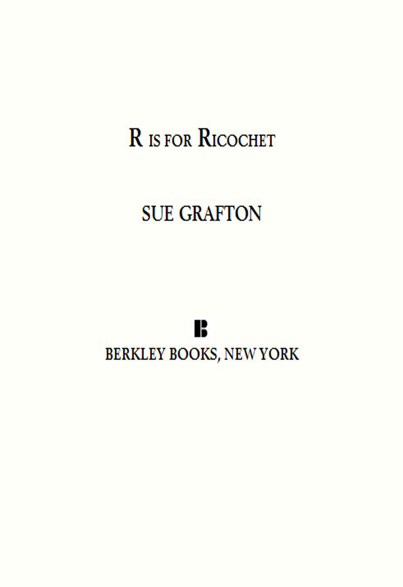"R" is for Ricochet by Sue Grafton