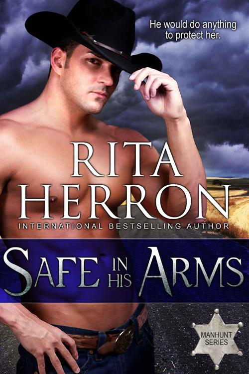 Safe In His Arms (Manhunt) by Herron, Rita