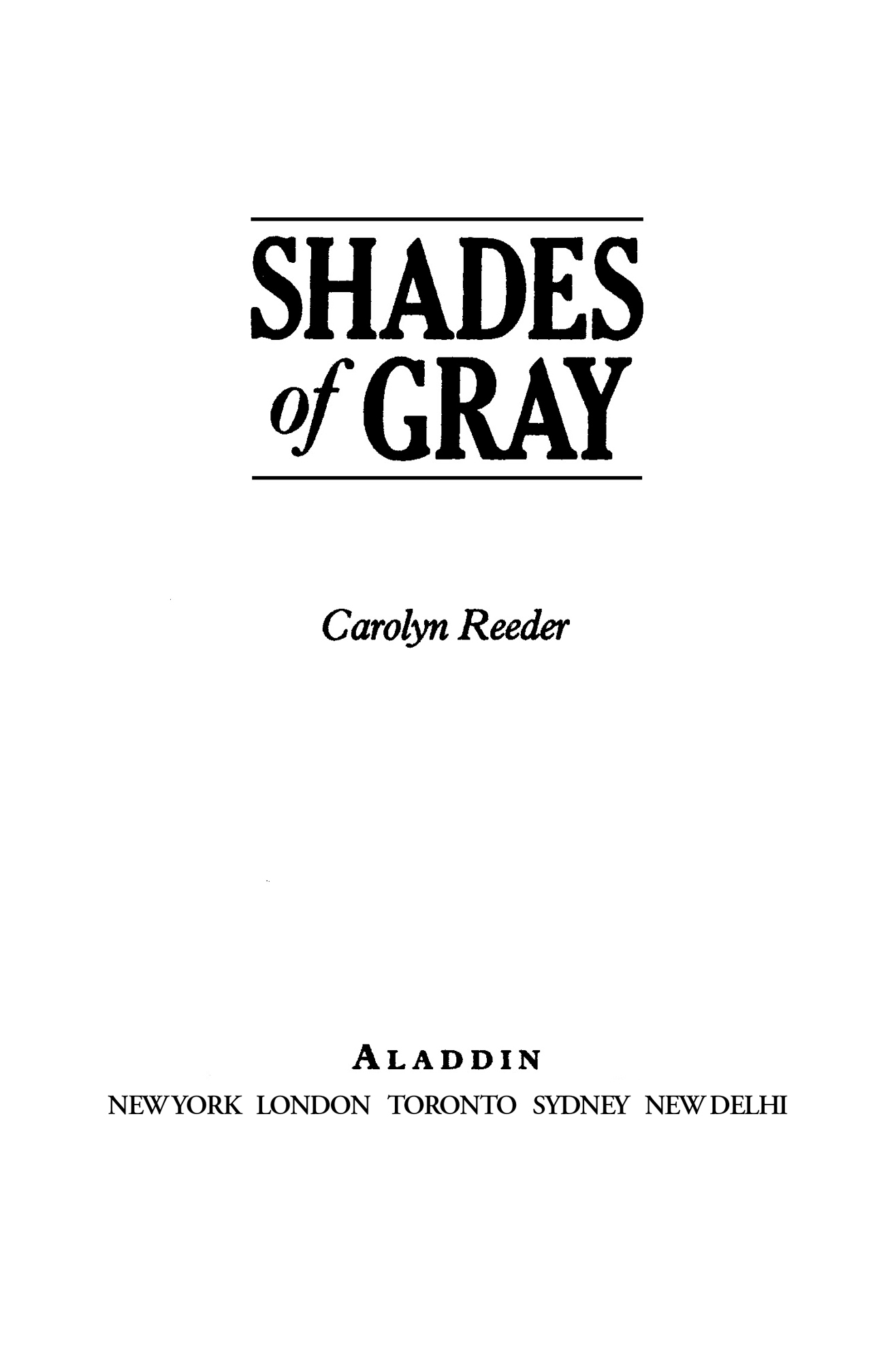 Shades of Gray by Tim O'Brien