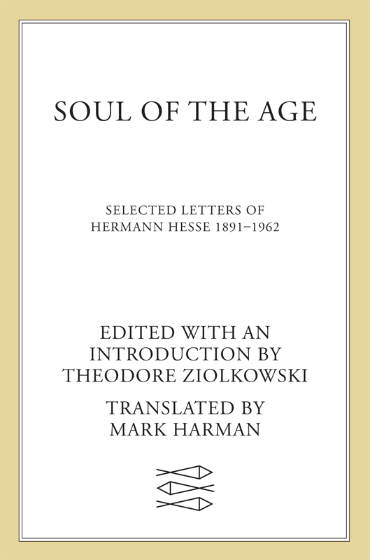 Soul of the Age by Hermann Hesse