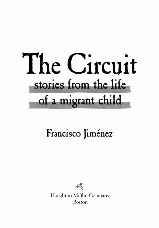 Stories from the Life of a Migrant Child by Francisco Jiménez