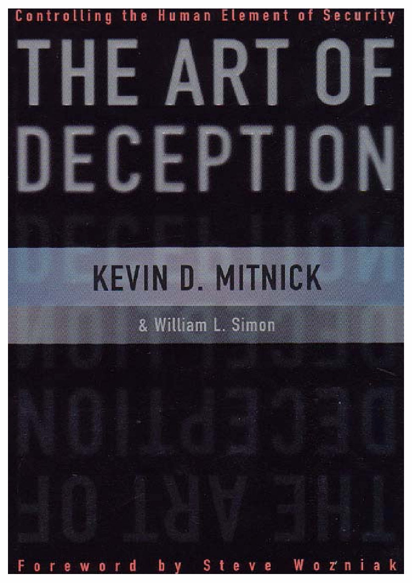 The Art of Deception: Controlling the Human Element of Security by Kevin D. Mitnick