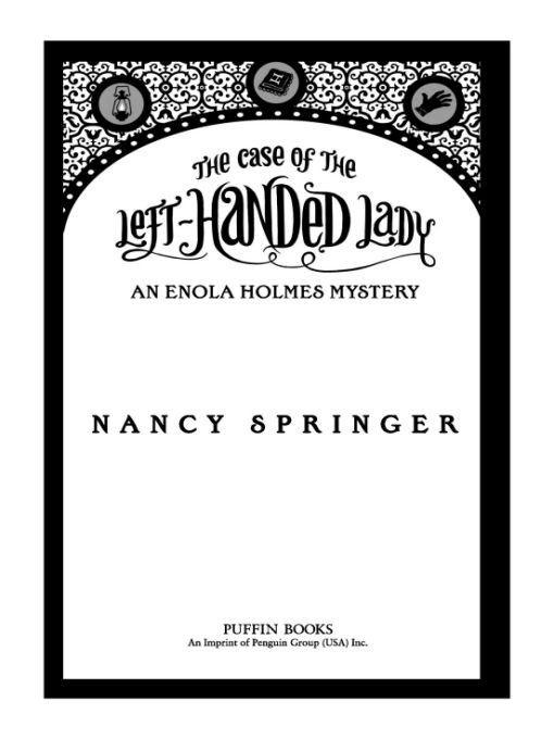 The Case of the Left-Handed Lady by Springer, Nancy