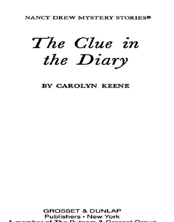 The Clue in the Diary by Carolyn G. Keene