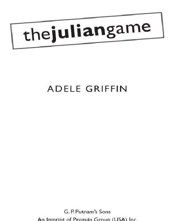 The Julian Game by Adele Griffin