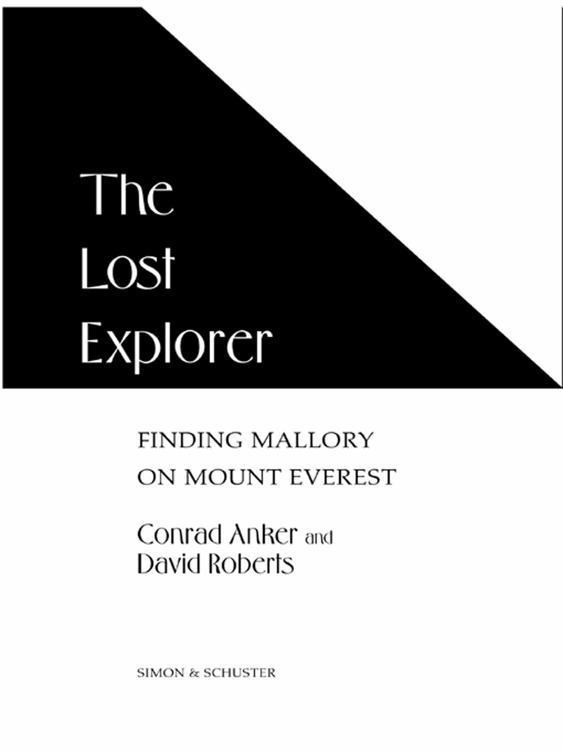 The Lost Explorer by Anker, Conrad