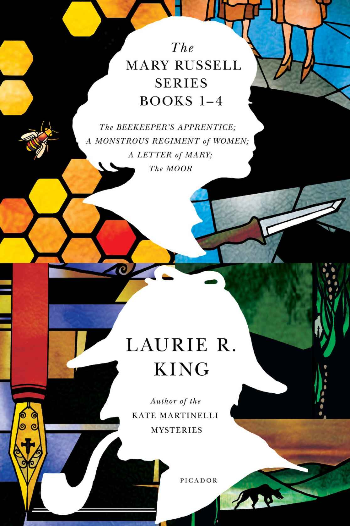 The Mary Russell Series Books 1-4: The Beekeeper's Apprentice; A Monstrous Regiment of Women; A Letter of Mary; The Moor by Laurie R. King