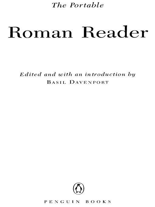 The Portable Roman Reader (Portable Library) by Various