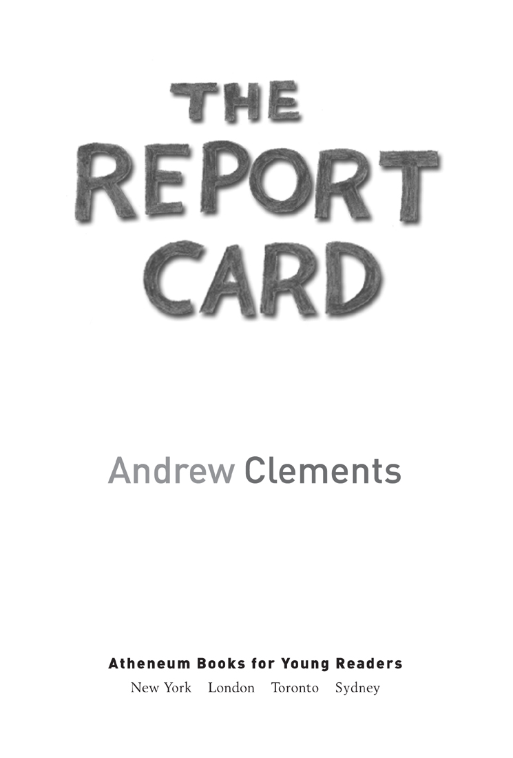 The Report Card by Andrew Clements