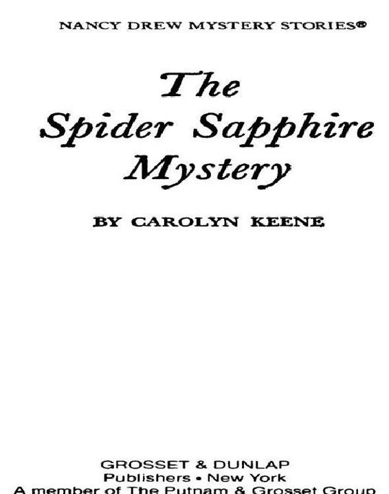 The Spider Sapphire Mystery by Carolyn G. Keene