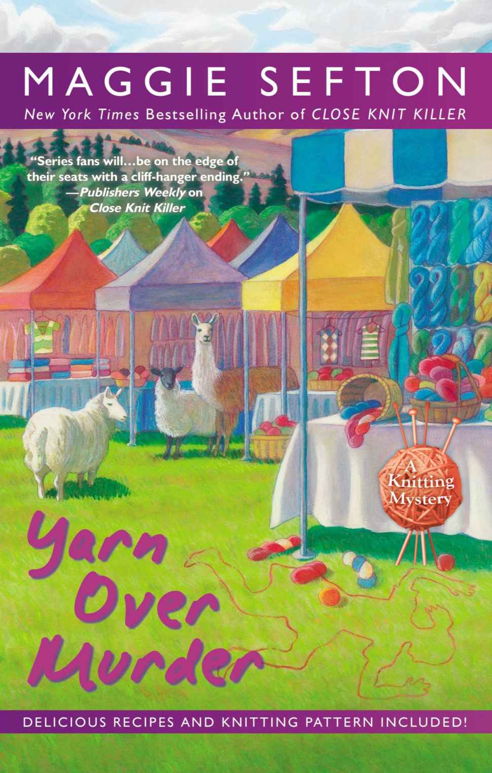 Yarn Over Murder (A Knitting Mystery) by Maggie Sefton